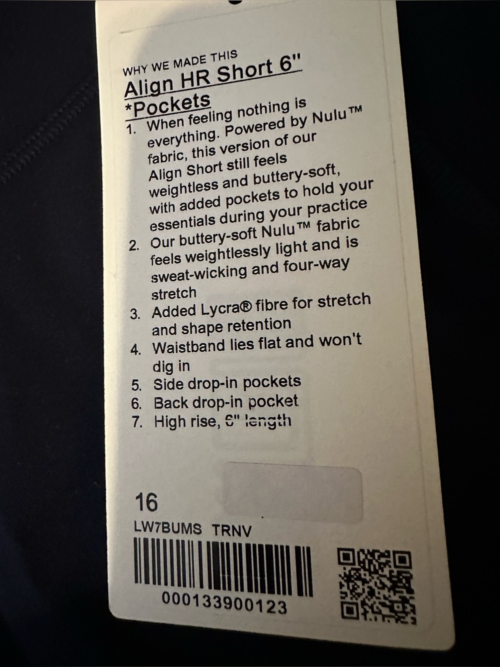 NWT LULULEMON ALIGN HIGH RISE SHORTS - Picture 4 of 6